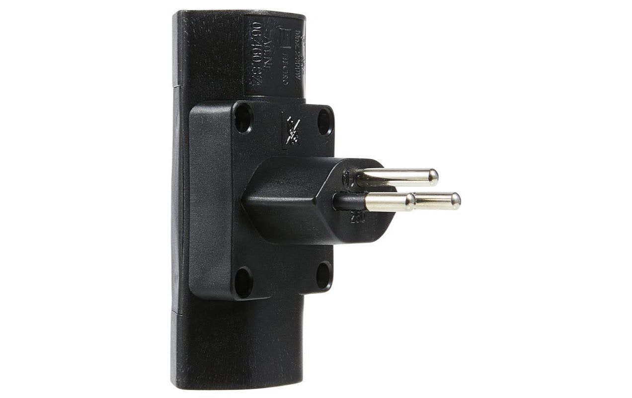 Schönenberger Abzweigstecker 2x T13 schwarz