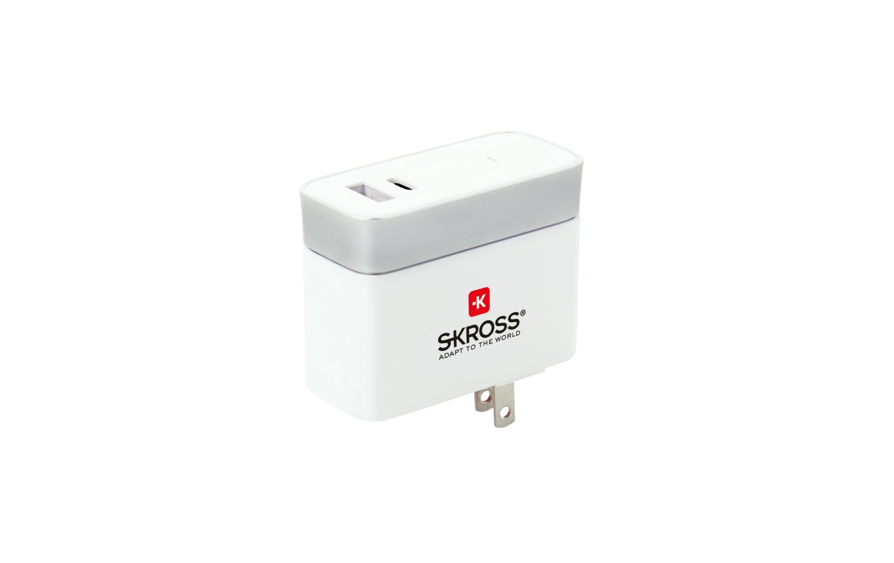 SKROSS US USB Charger Typ C, 2 Output