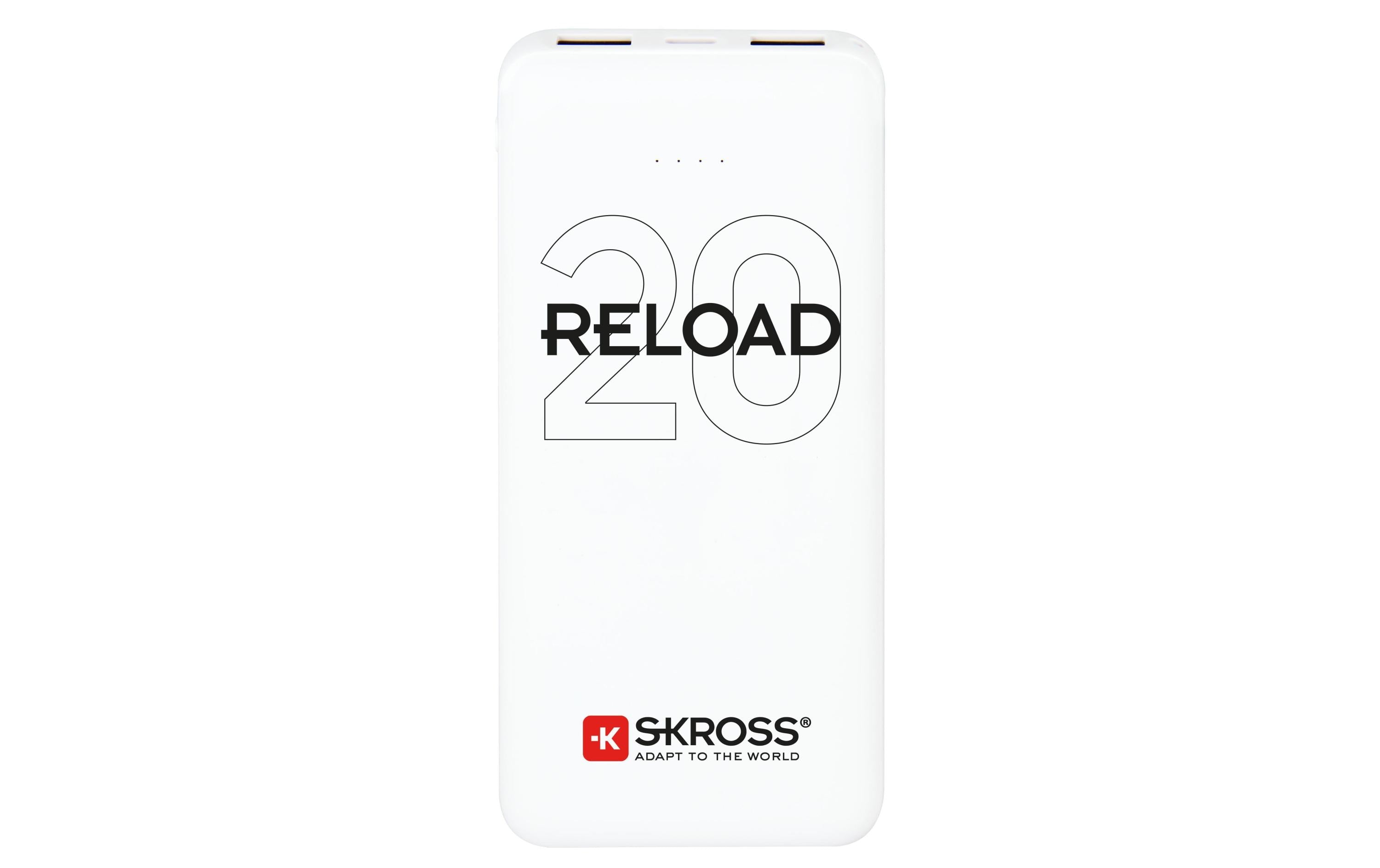 SKROSS RELOAD 20 Power Bank + Buzz Cable