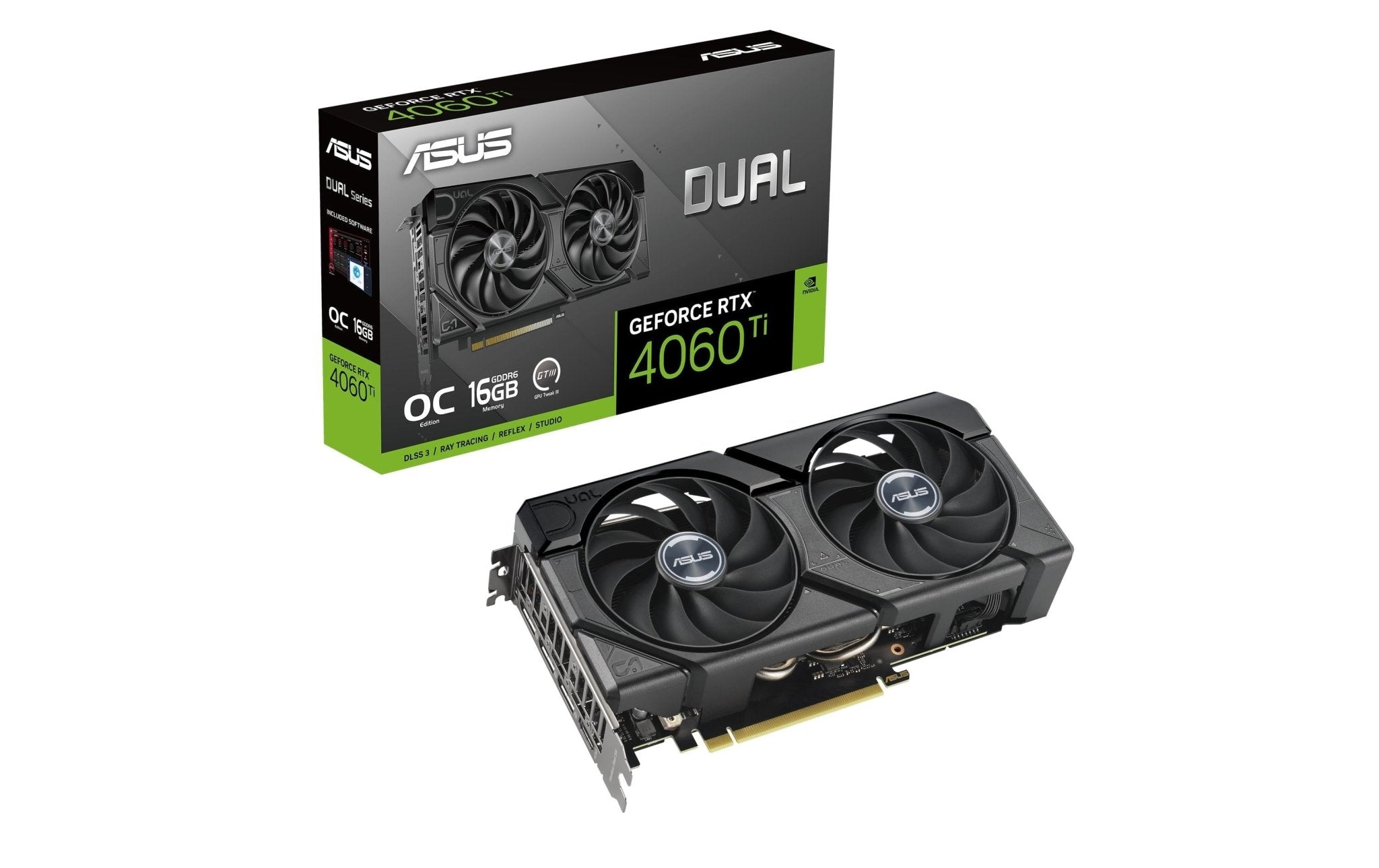 ASUS DUAL RTX4060TI EVO O16G, DDR6 - eShoppen GmbH