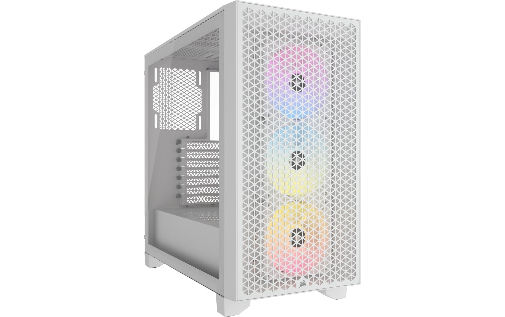 Corsair Midi Tower 3000D RGB Airflow weiss - eShoppen GmbH