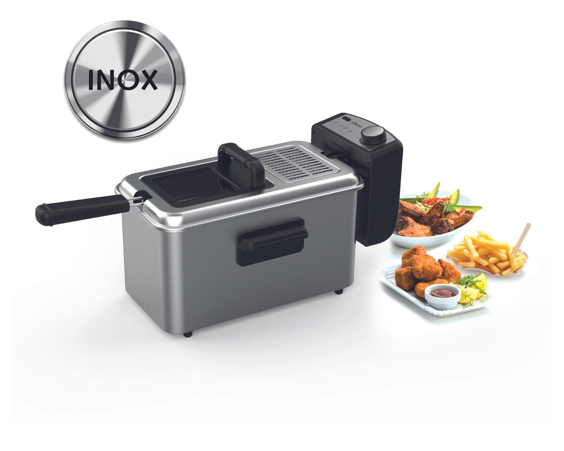 Fritteuse INOX, 3 Liter - eShoppen GmbH