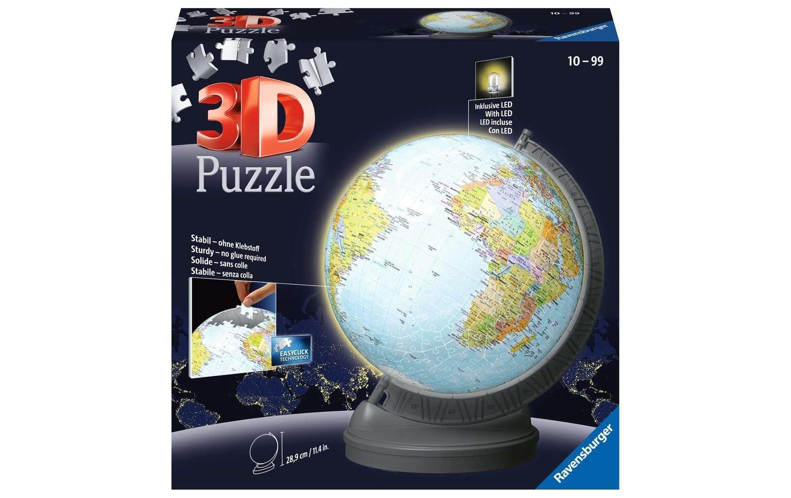 Puzzle 3D Globus mit Licht - eShoppen GmbH