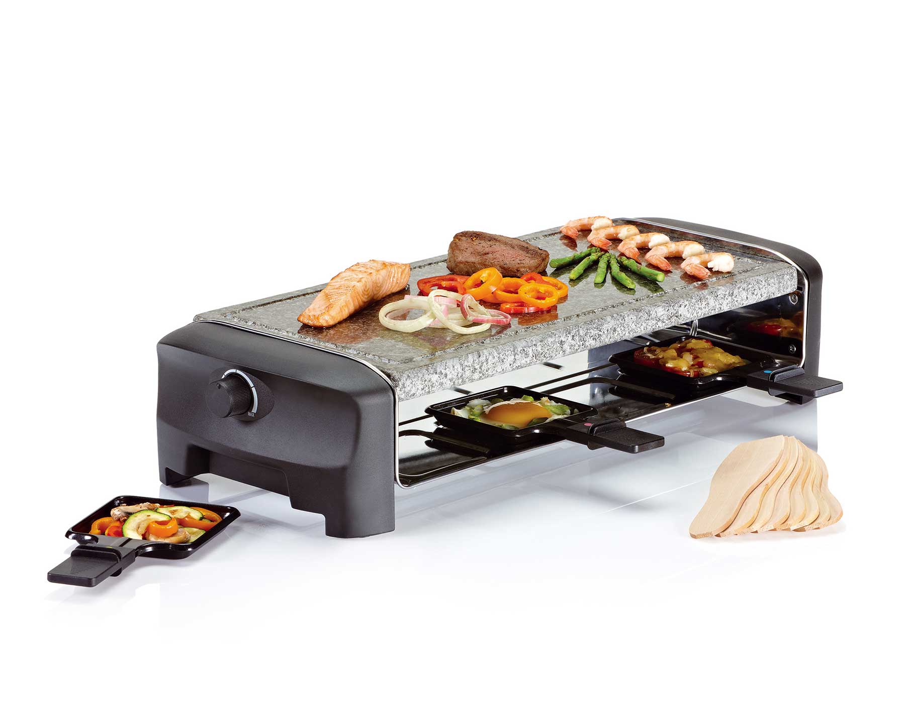 Raclette Gourmet Grill und Stein, 8er - eShoppen GmbH