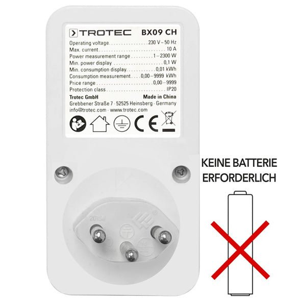 Trotec Energiekosten-Messgerät BX09 - eShoppen GmbH